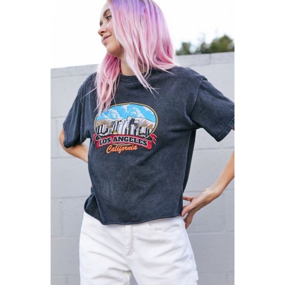 Brandy Melville Tops - J.Galt | Brandy Melville Los Angeles Graphic Tee